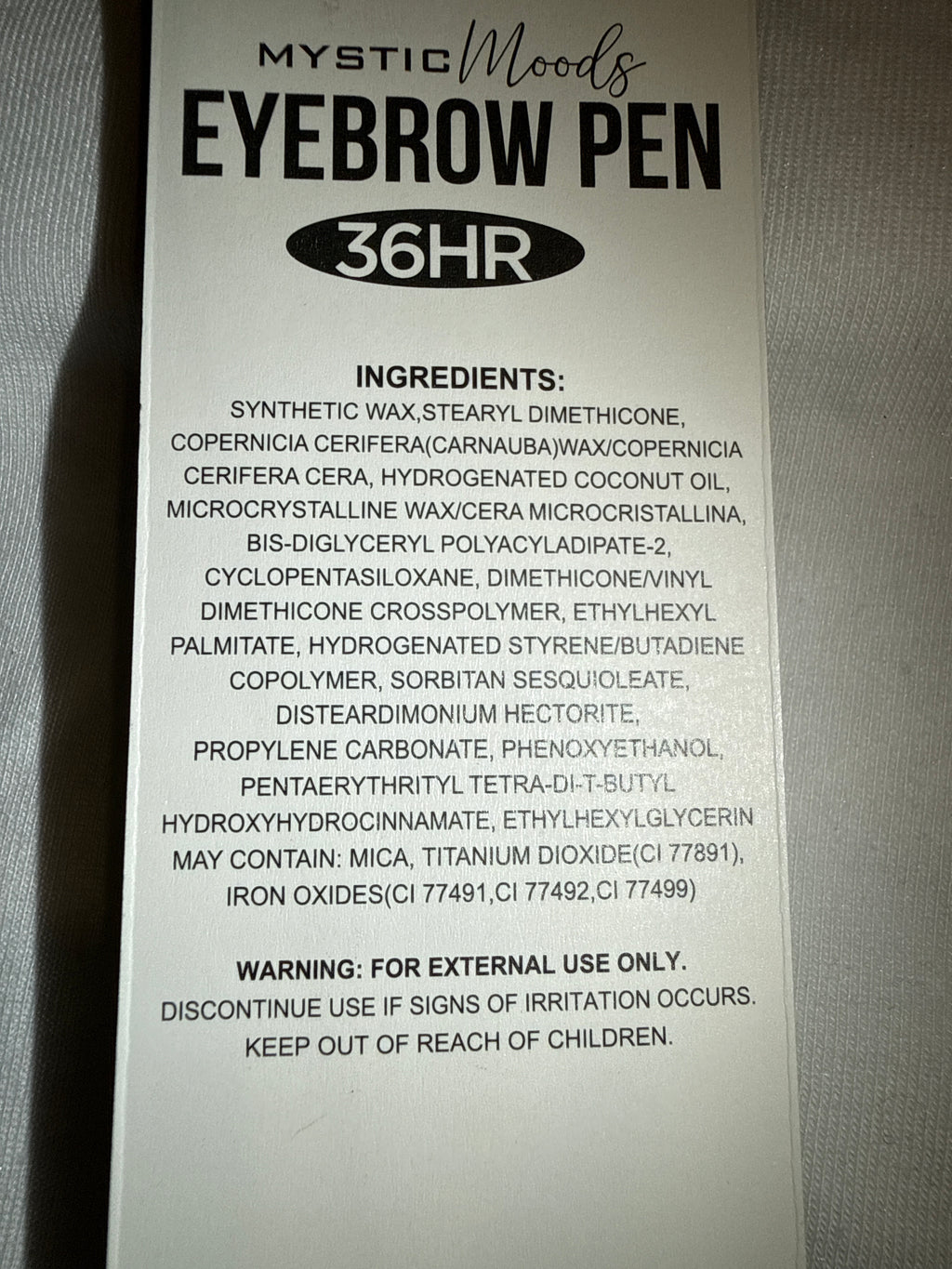 EYEBROW PEN 36HR BLACK WATERPROOF