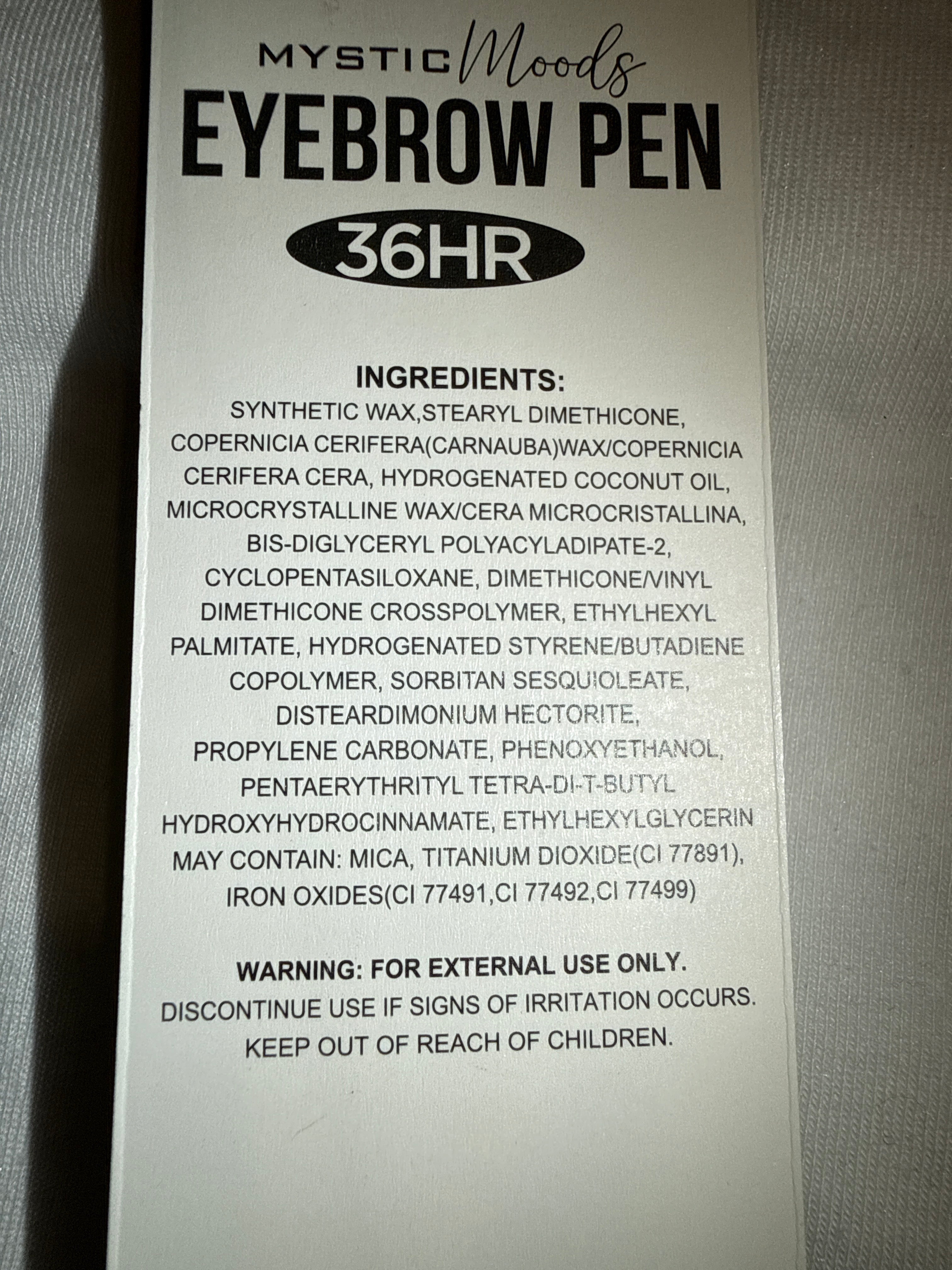 EYEBROW PEN 36HR BLACK WATERPROOF