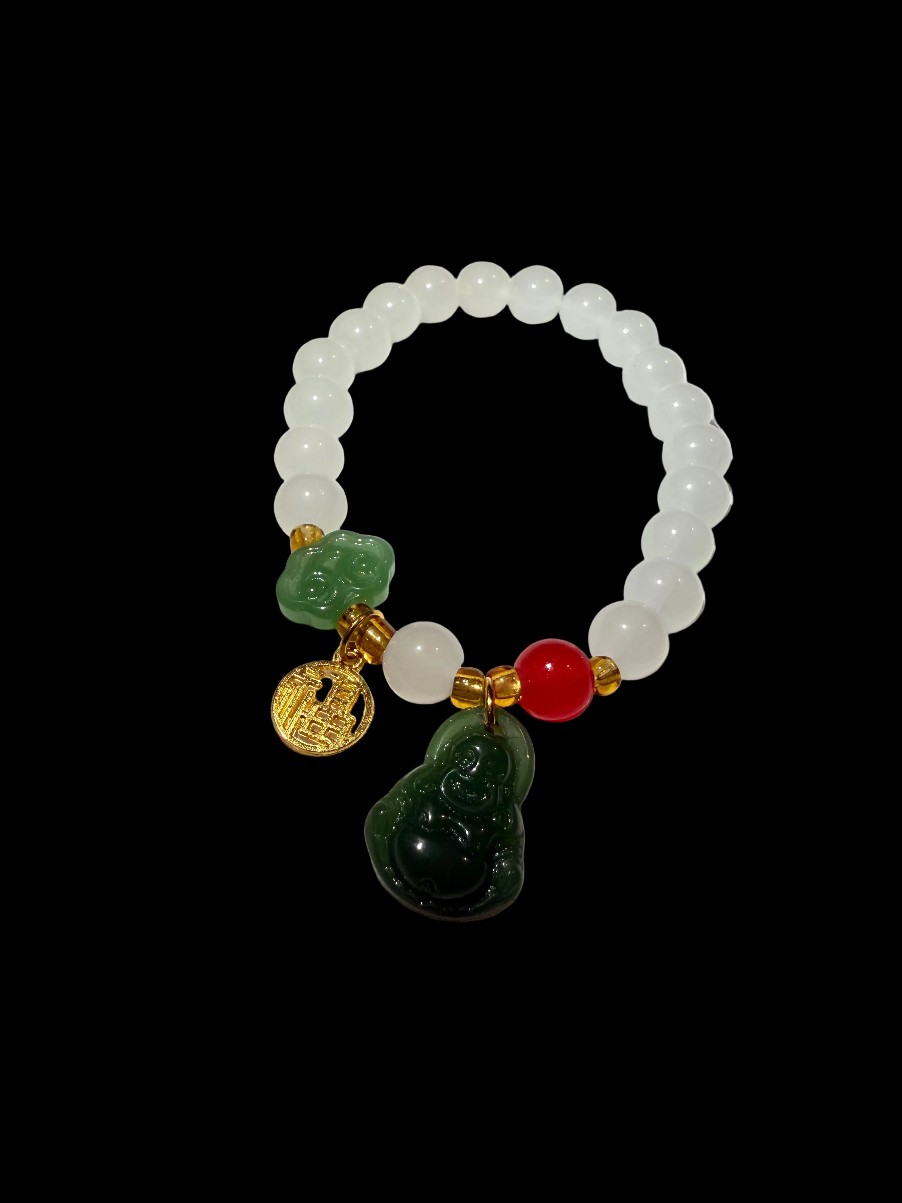 Buddha Bracelet With Lucky Cloud Maitreya
