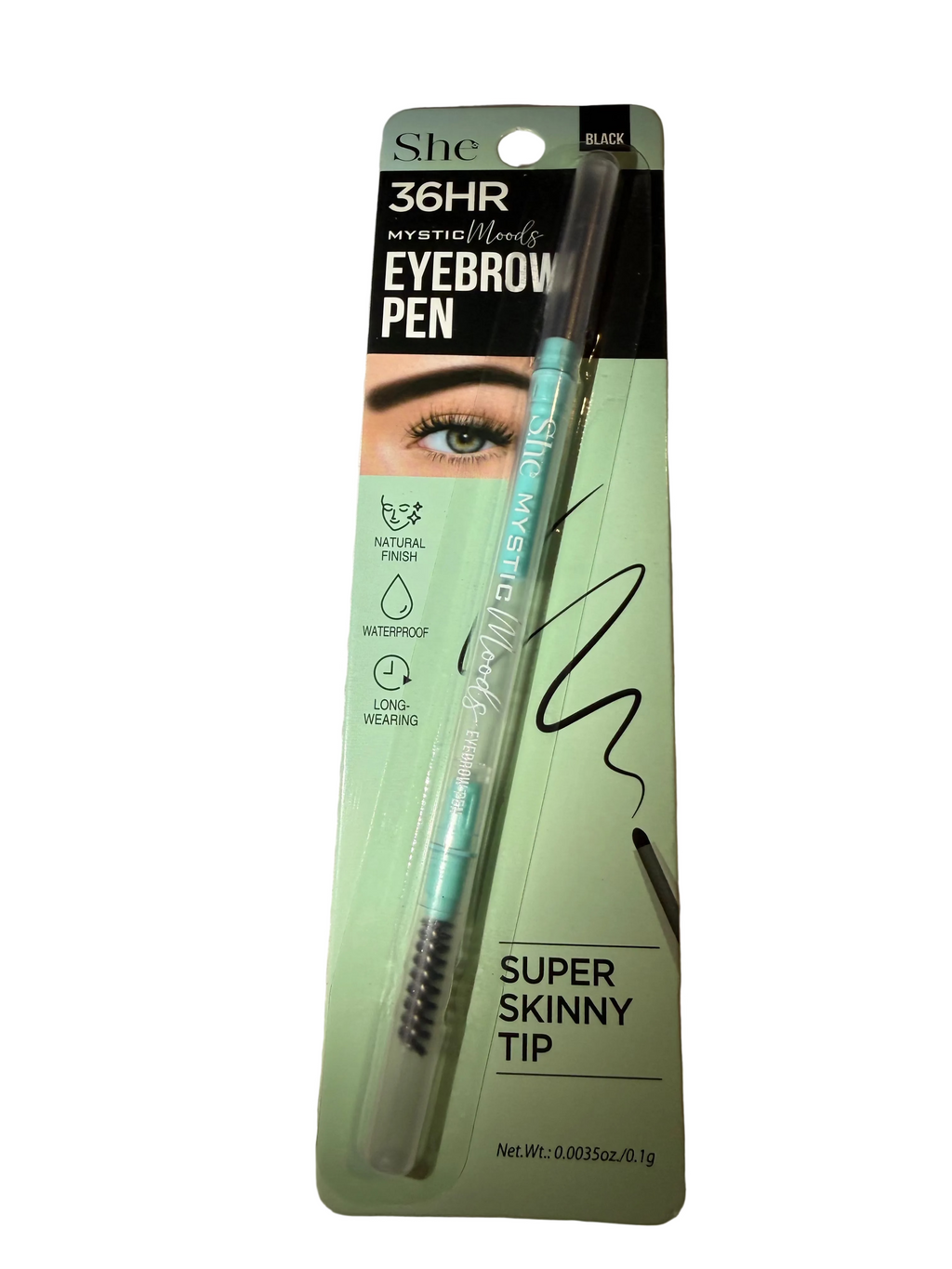 EYEBROW PEN 36HR BLACK WATERPROOF
